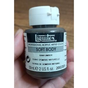 Liquitex Professional Soft Body Acrylic Paint Bottle Raw Umber A1